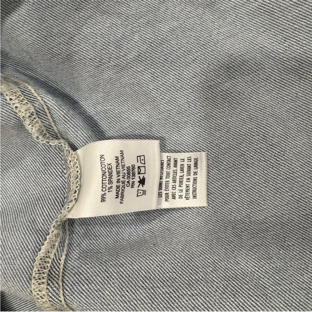 Reitmans Light Blue Denim Maxi Skirt with Front Slit - Picture 5 of 5